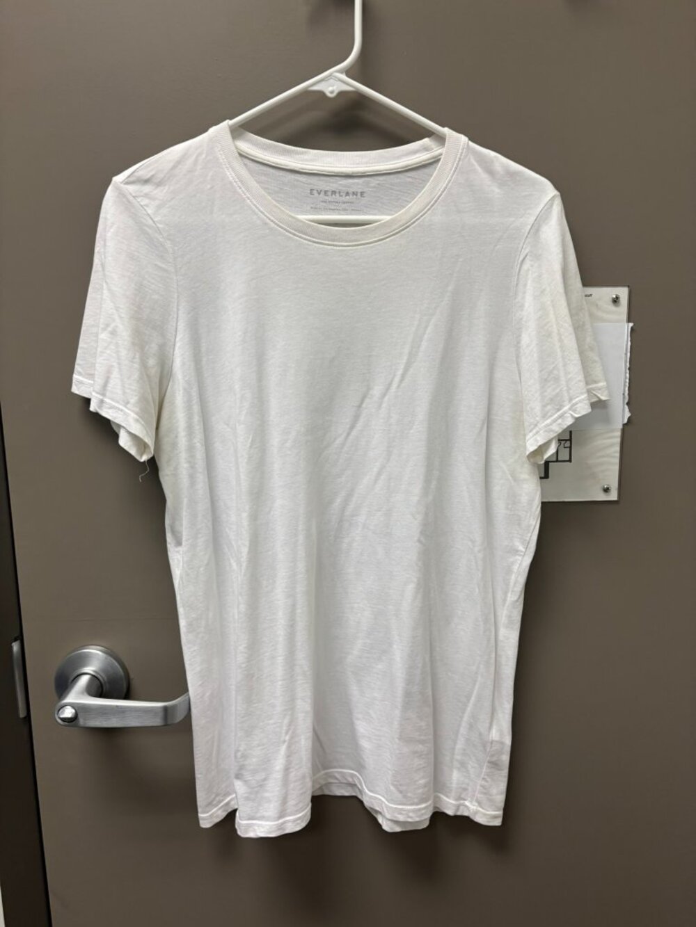 White Everlane crewneck t-shirt, large